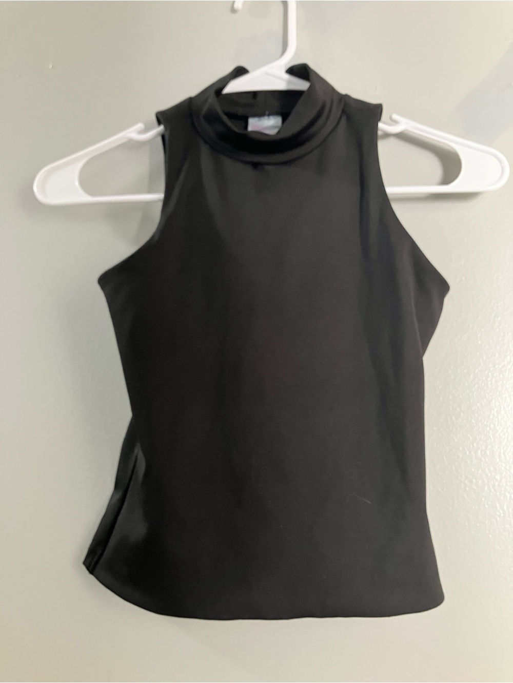 No Boundaries Black Mock Neck Sleeveless Tank